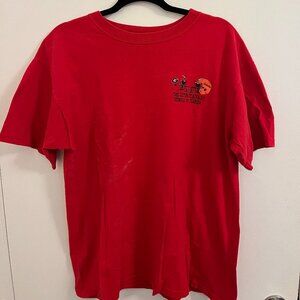 Red Georgia Bulldogs vs Florida Gators graphic tee Size large